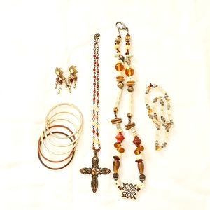 Earthtone Carved Jewelry